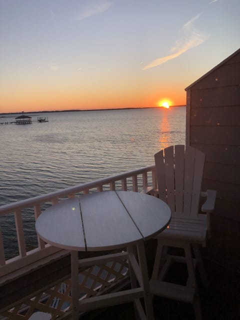 Master bedroom deck at Sunset