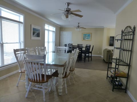 2 dining tables that seat 16