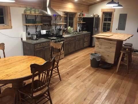 Dining area and kitchen