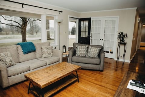 Both the Couch & Chair convert into Pull-Outs! One Queen & One Twin!