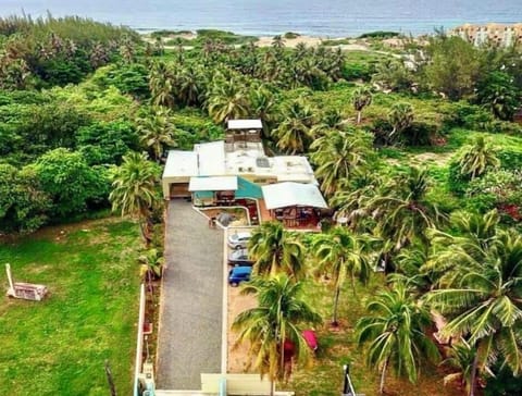 Ariel view of property. Walk or private path to the beach a 6 minute nature walk