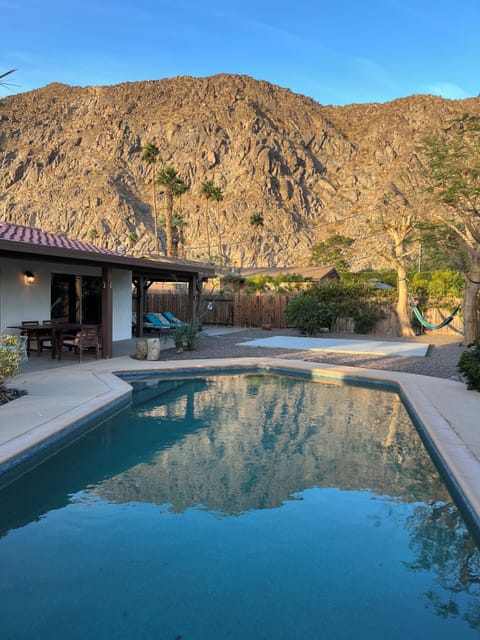 Backyard pool area with beautiful Mountain Views.