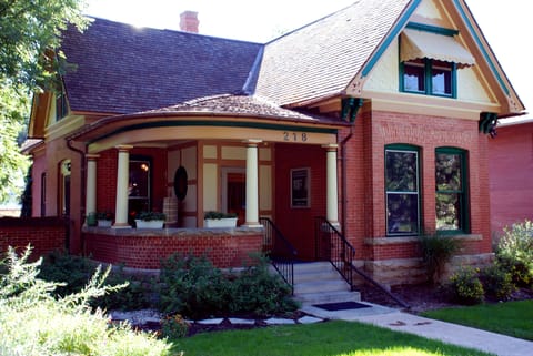 B H McCarty House, circa 1902. Wrap around front porch for use with ground floor