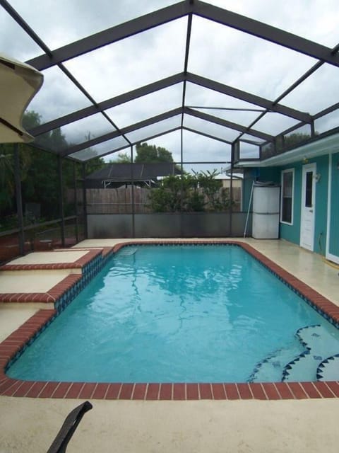 Screened Pool Area, Master Bath Door on Right