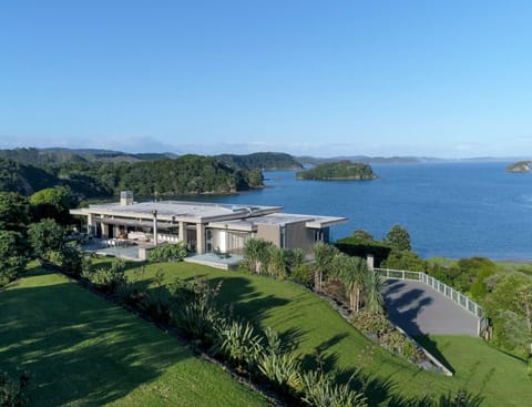 Aerial of the property that is over looking both Hauai & Oke Bay.