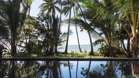 Infinity pool overlooking the beach