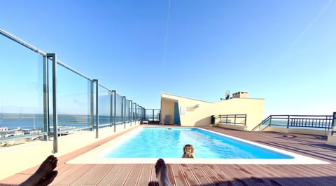 rooftop private pool sea view first line
