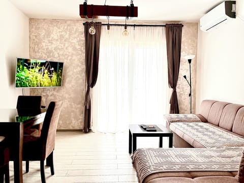 Living room with dining area