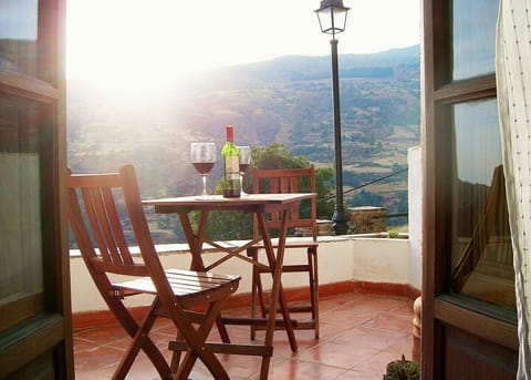 Terrace and the landscape beyond