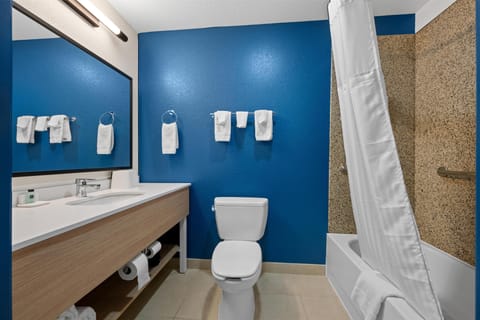 Free toiletries, hair dryer, towels, soap