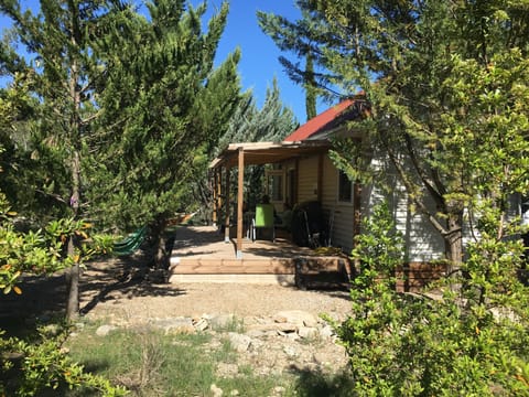 Our chalet with its porch where it's always delicious to stay