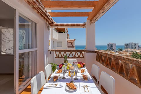 terraza con vistas al mar 