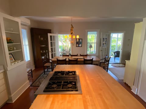 Kitchen/dining opens to the porch