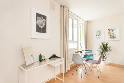 Individually decorated, individually furnished, iron/ironing board