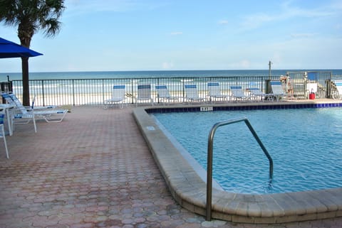 Heated pool with ocean view
