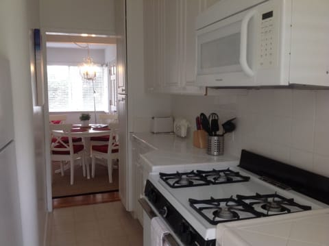 Fully stocked galley kitchen