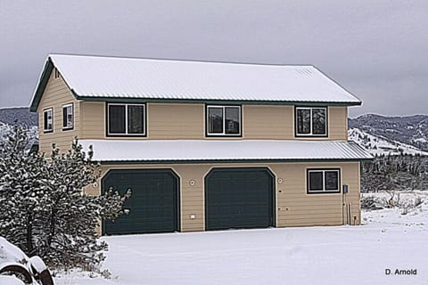 Mountain View's East side in late fall. (Clouds obscuring mountains in back.)