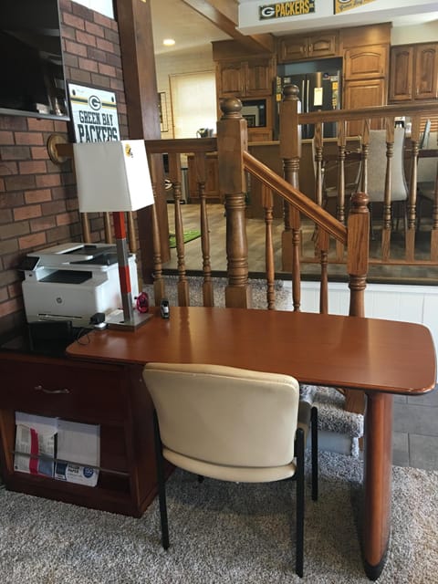 Need to get some work done?  High speed internet, desk and printer available