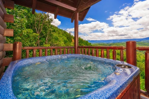 Bubbling Hot Tub with Views