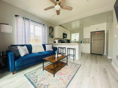 Open concept kitchen and living room