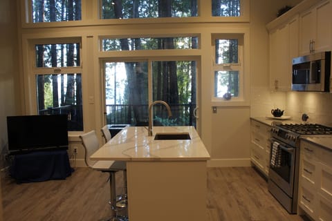 View through the trees