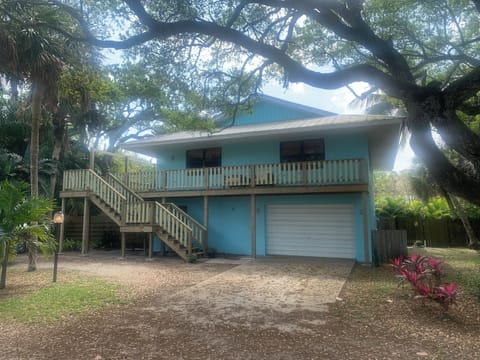 Street view of the front of the house