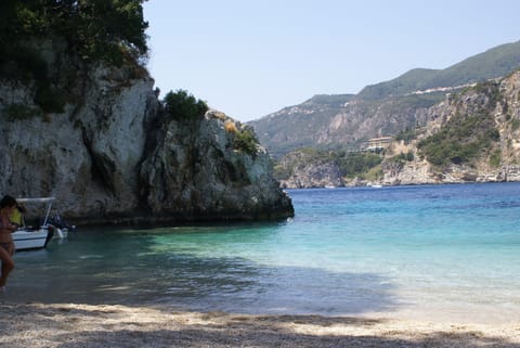 Beach nearby, sun loungers, beach umbrellas, beach towels