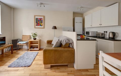 City Apartment | Private kitchen | Fridge, microwave, oven, cookware/dishes/utensils
