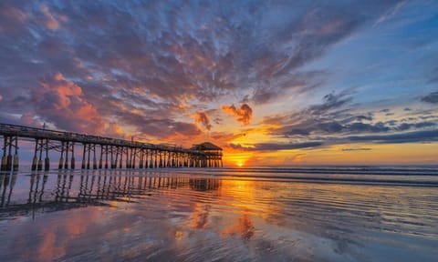 Sunset at the Cocoa Beach Pier. 
