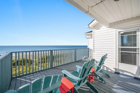 Take in the ocean front view and feel the warm summer breeze.