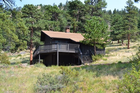Our home sits on 1.3 acres with 30 mature pine trees & great views!!