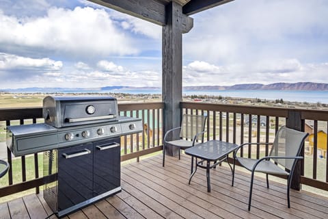 Getting distracted by the view while grilling is a true vacation problem.