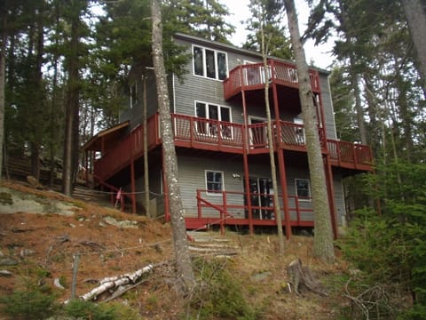 Waterside of cottage taken from water's edge