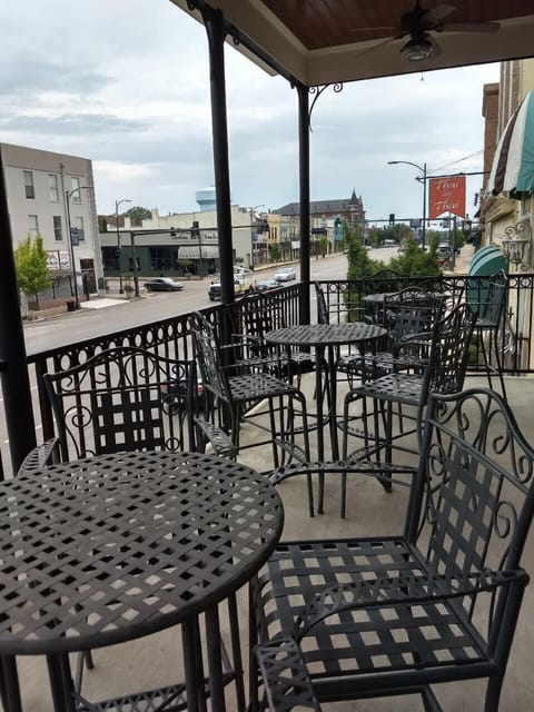 Balcony overlooking main St.