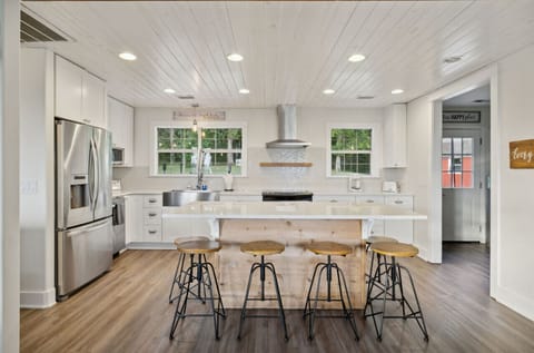 Kitchen with ample space for cooking meals