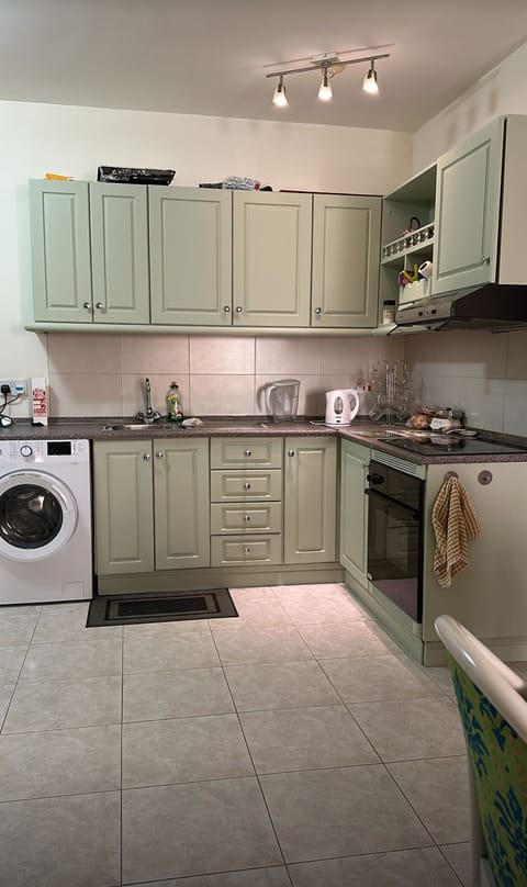 Fully equipped kitchen freshly painted