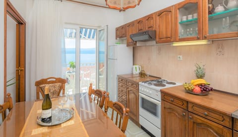 Dining and kitchen area