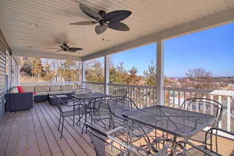 Plenty of seating on the back deck.