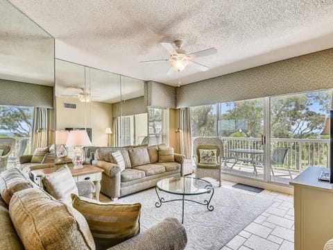 Living Room with Balcony at 302 Barrington Arms