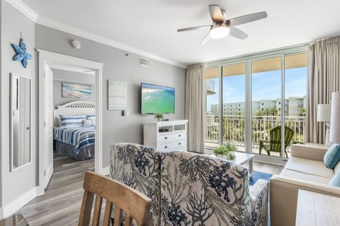 Courtyard views from balcony and master bedroom. New coastal colors.