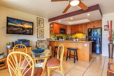 Open living space allows for view cooking