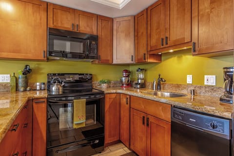 Updated kitchen with many conveniences of home