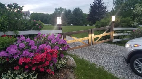 Front entrance with gate for privacy