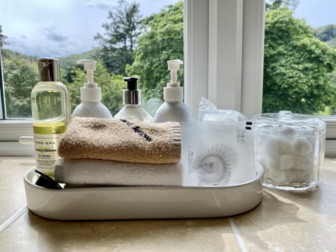 Premier Room (No. 4) | Bathroom | Shower, free toiletries, hair dryer, towels