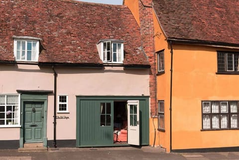 Open doors onto pavement