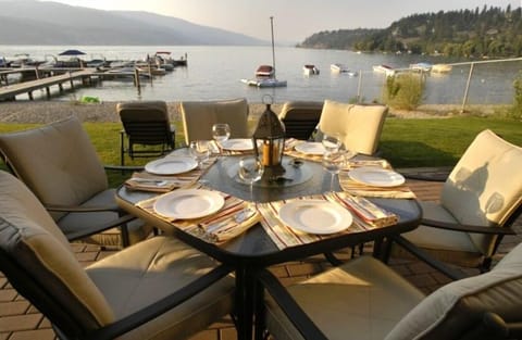 This is where you will relax and exhale! All meals are exceptional out here.