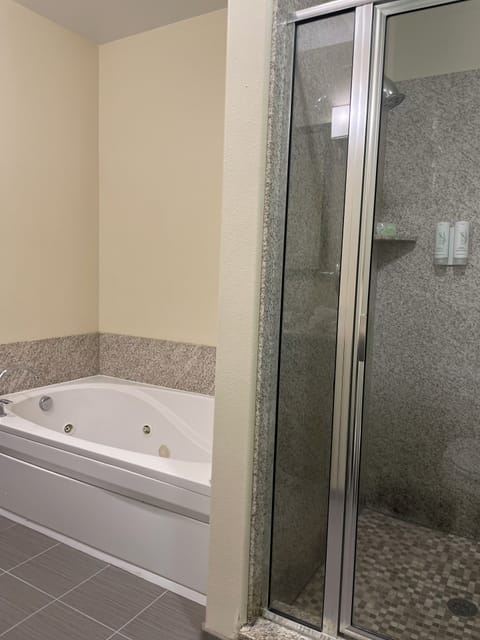 Suite, 1 King Bed, Accessible, Non Smoking | Bathroom | Free toiletries, hair dryer, towels