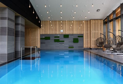 Indoor pool, open 11:30 AM to 10:00 PM, sun loungers