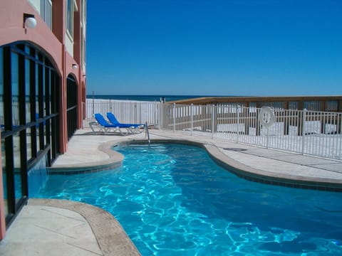 heated outdoor pool