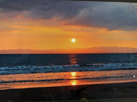 Sunset, almost low tide